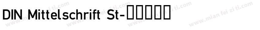 DIN Mittelschrift St字体转换